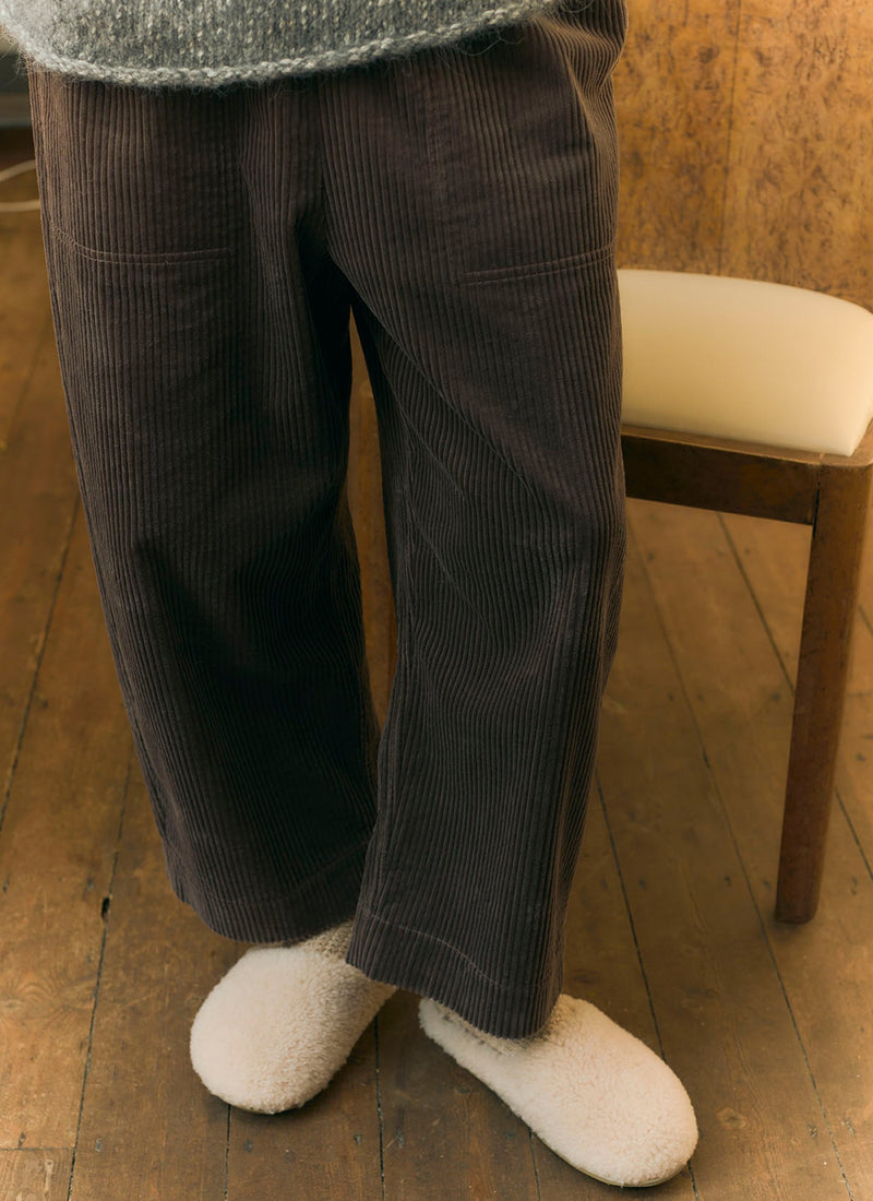 Jumbo Cord Barrel Leg Pants | Mole