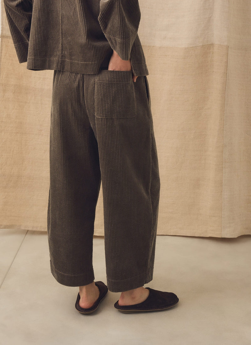 Jumbo Cord Barrel Leg Pants | Mole