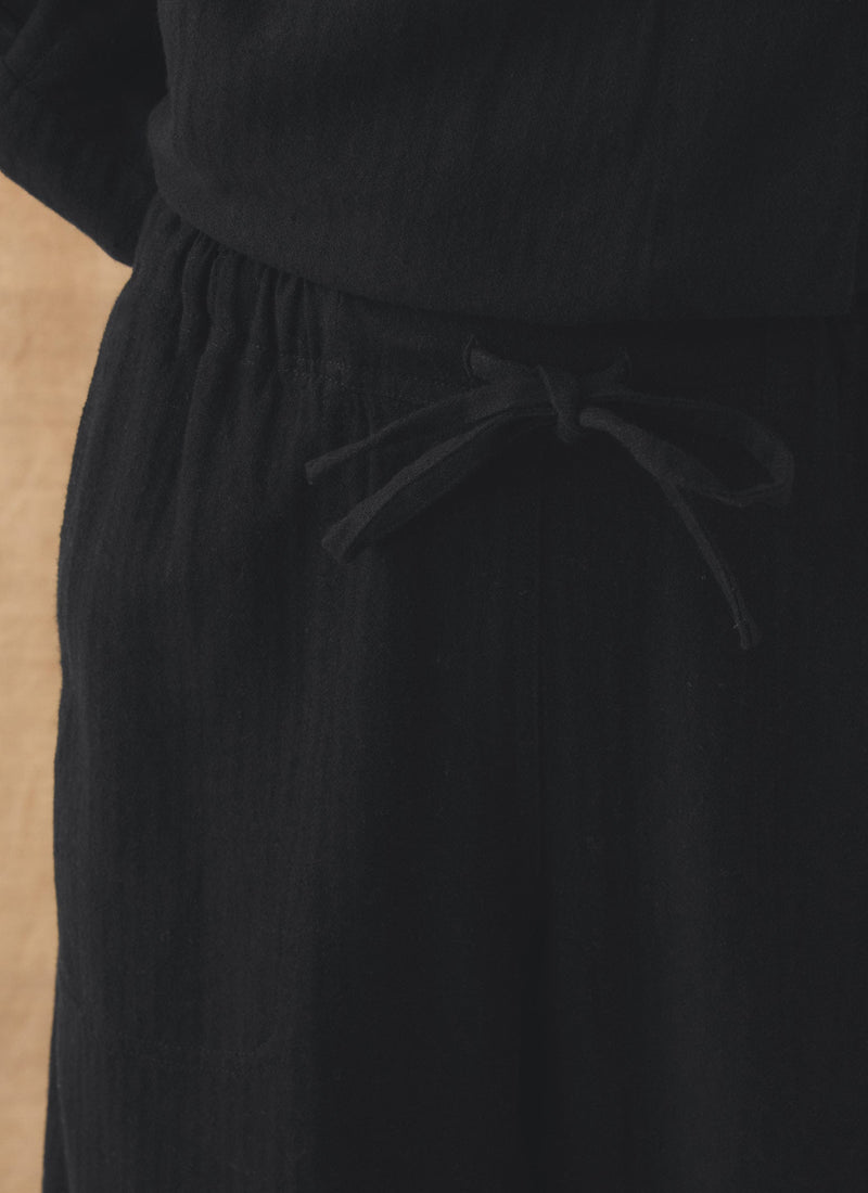 Suki Brushed Linen Cotton Herringbone Pants | Slate
