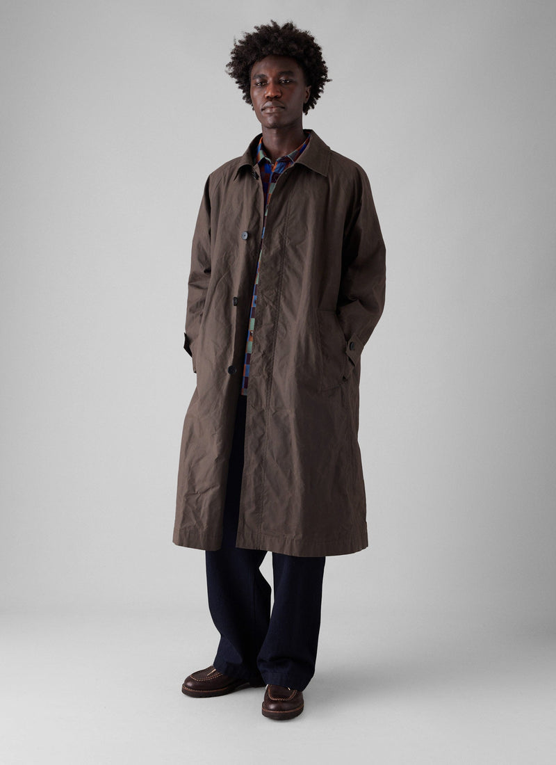 Waxed Cotton Trench Coat | Rye