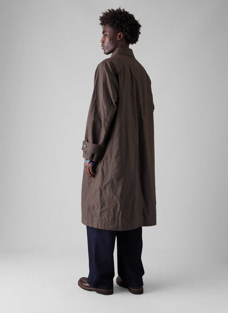 Waxed Cotton Trench Coat | Rye