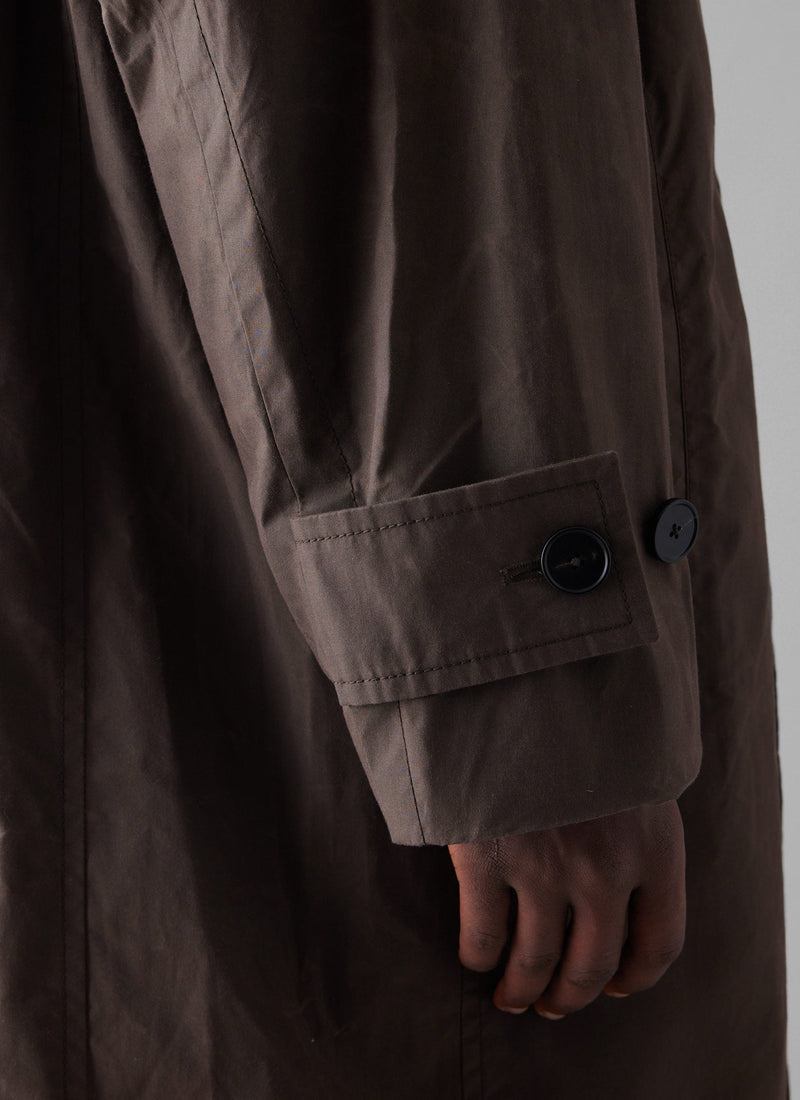 Waxed Cotton Trench Coat | Rye