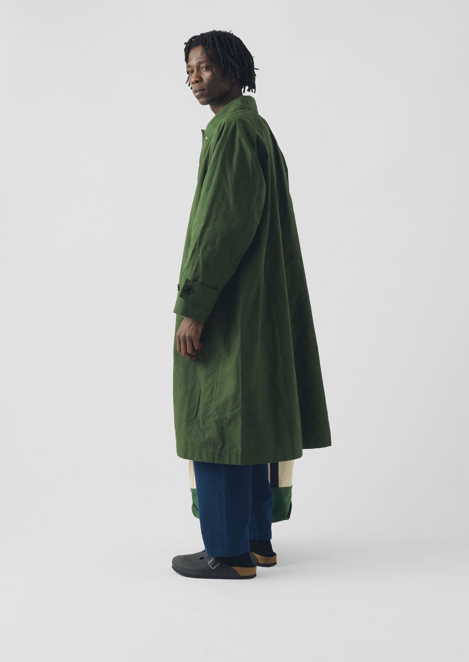 slow poke waxed coat オイルドコットンコート Waxed Cotton Trench Coat | Forest Green | TOAST
