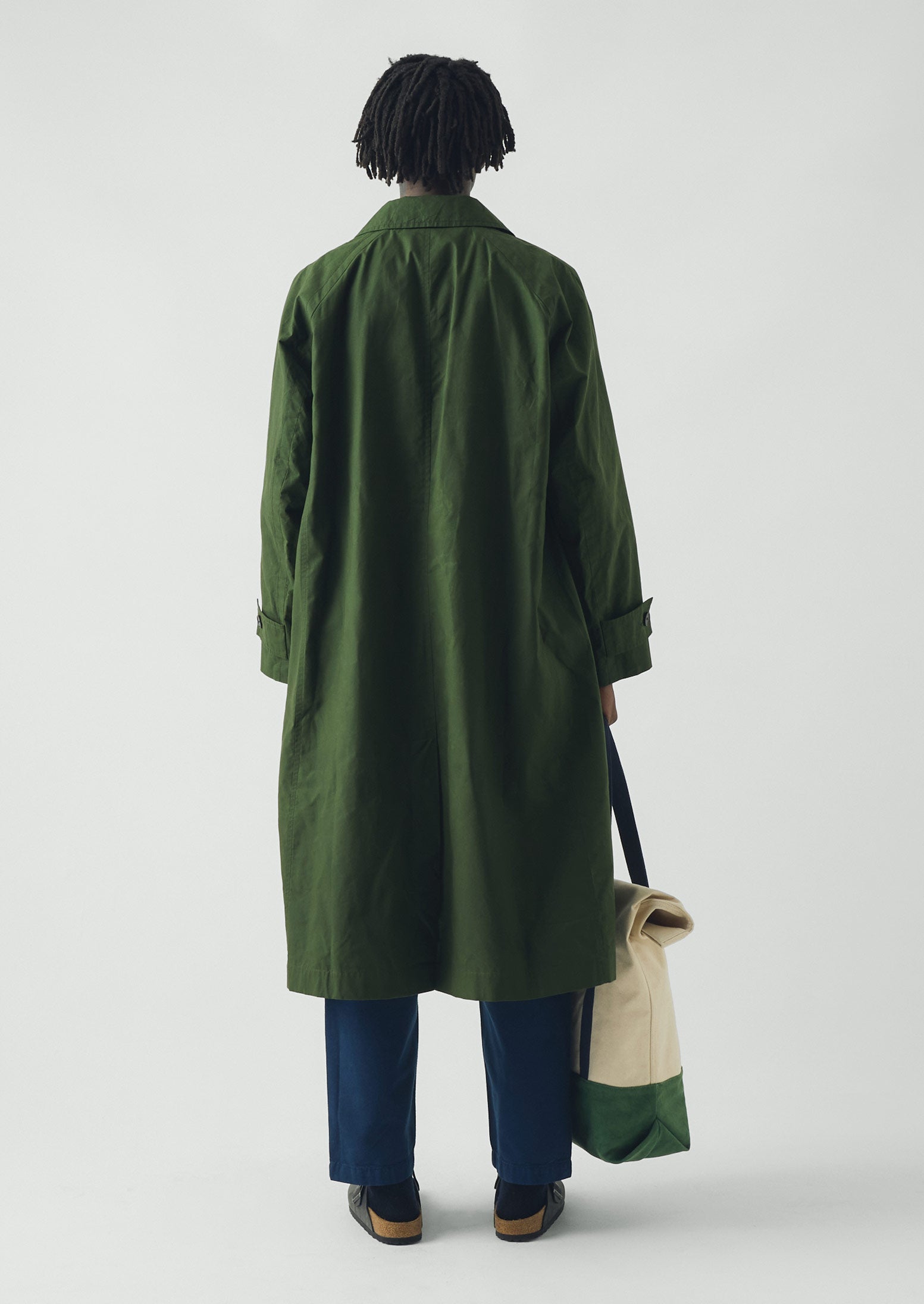 slow poke waxed coat オイルドコットンコート Waxed Cotton Trench Coat | Forest Green | TOAST
