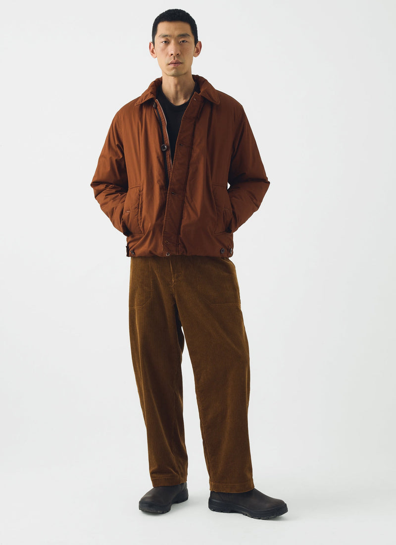 Padded Cotton Twill Jacket | Brick