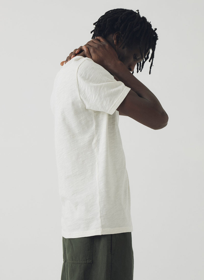 Theo Organic Cotton Short Sleeve Tee | Chalk