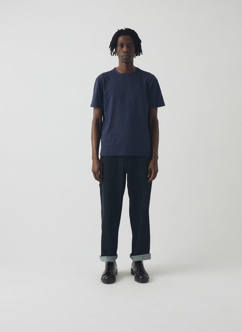 Theo Organic Cotton Short Sleeve Tee | Prussian Blue