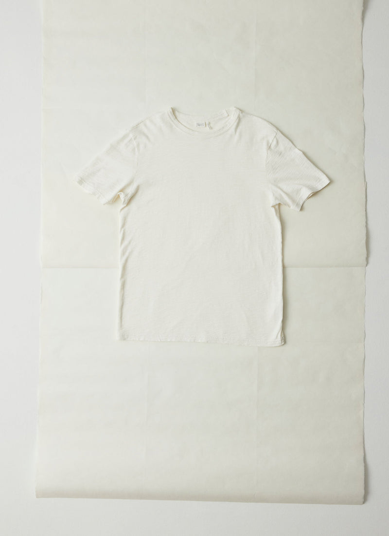 Theo Organic Cotton Short Sleeve Tee | Chalk