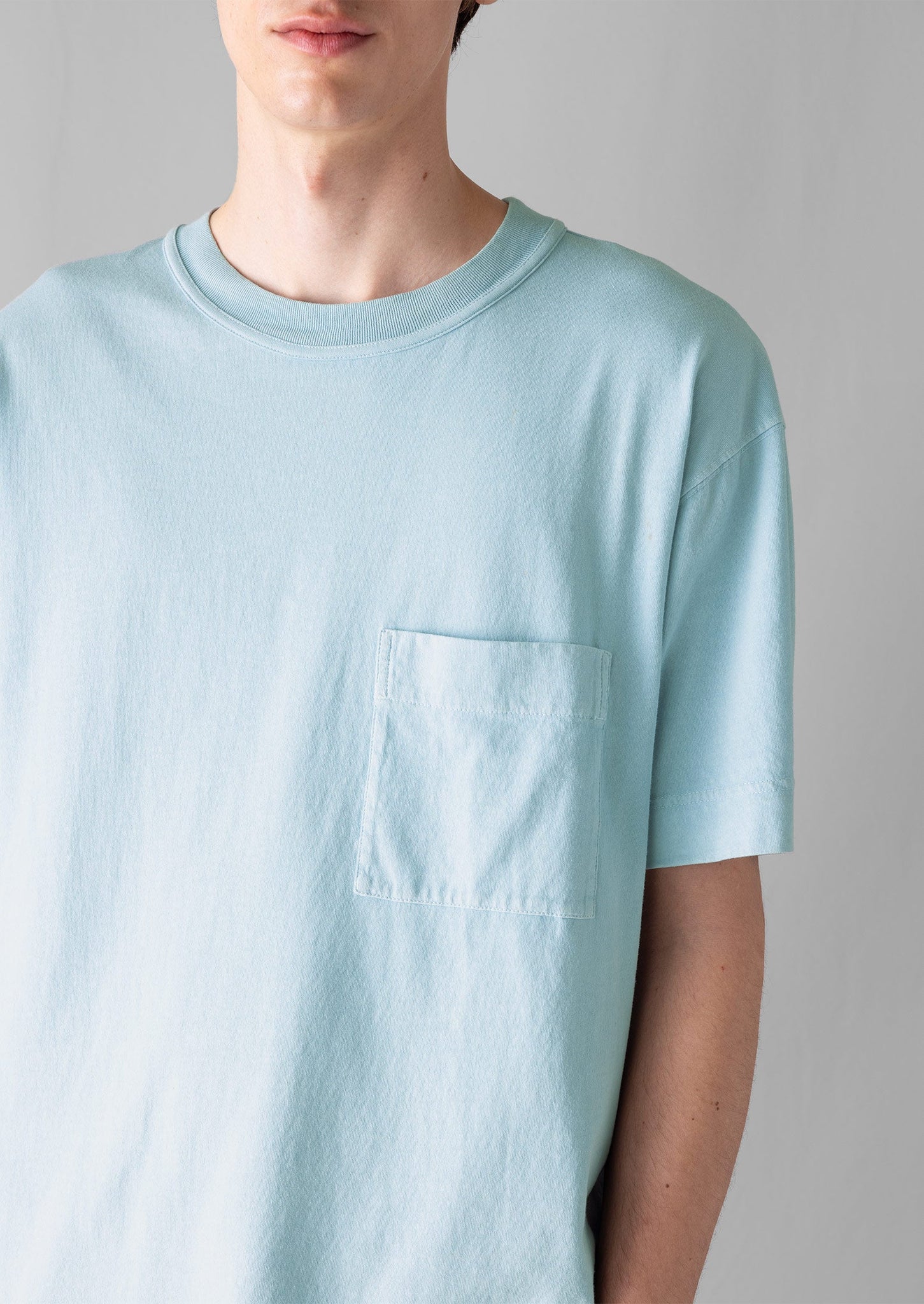 Mineral Dyed Organic Cotton Tee | Sky Blue