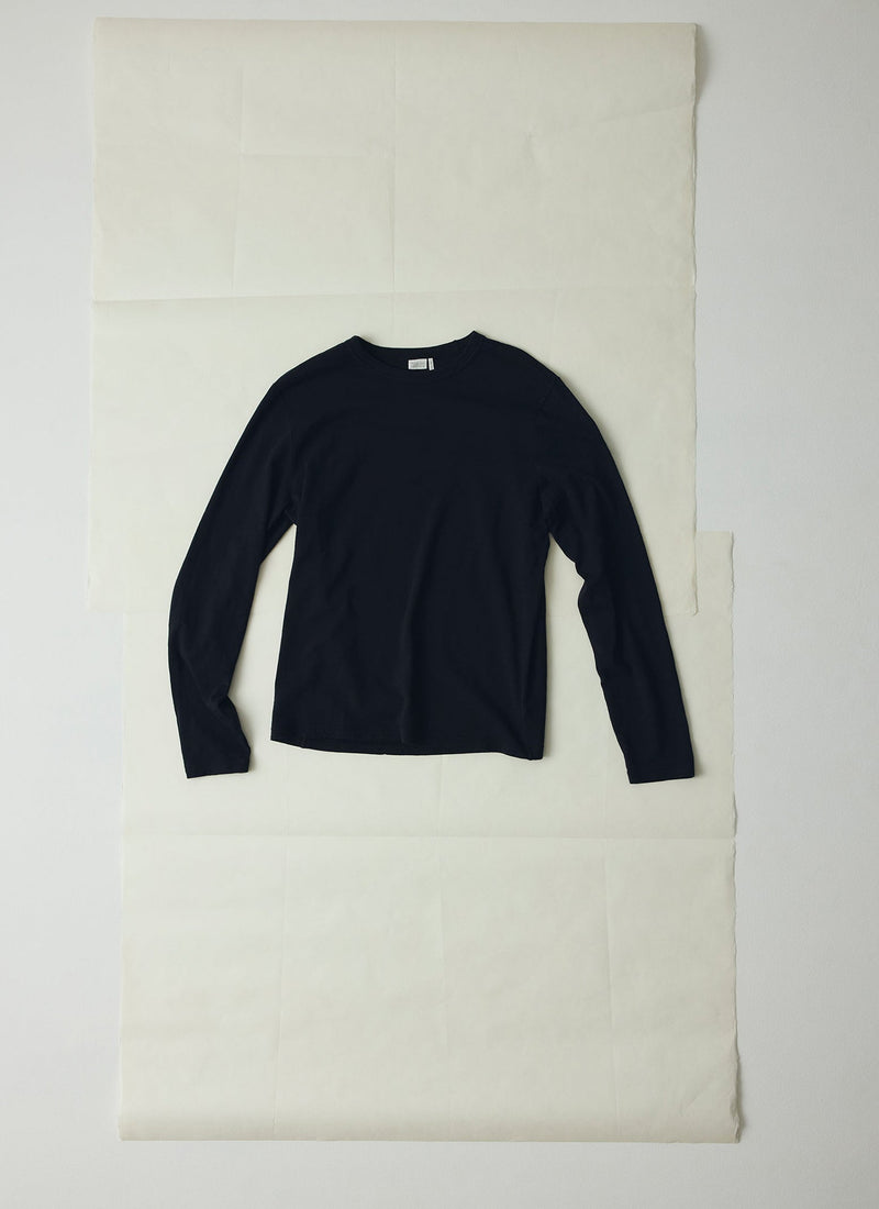 Frank Cotton Long Sleeve Tee | Carbon Black