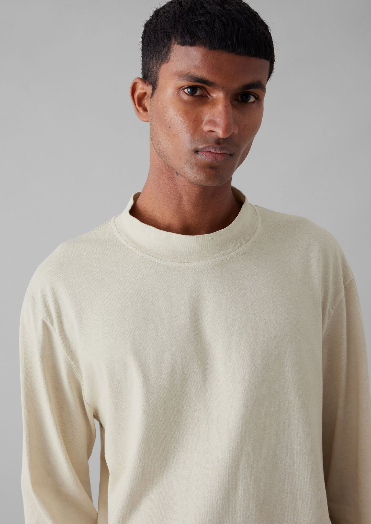 Garment Dyed Cotton Long Sleeve Tee | Soya