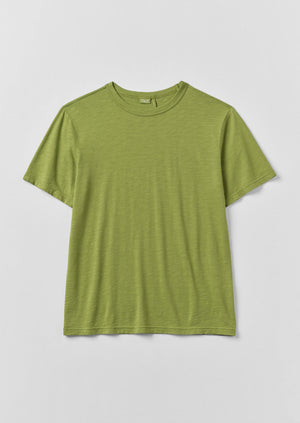 Theo Organic Cotton Short Sleeve Tee | Calla Green