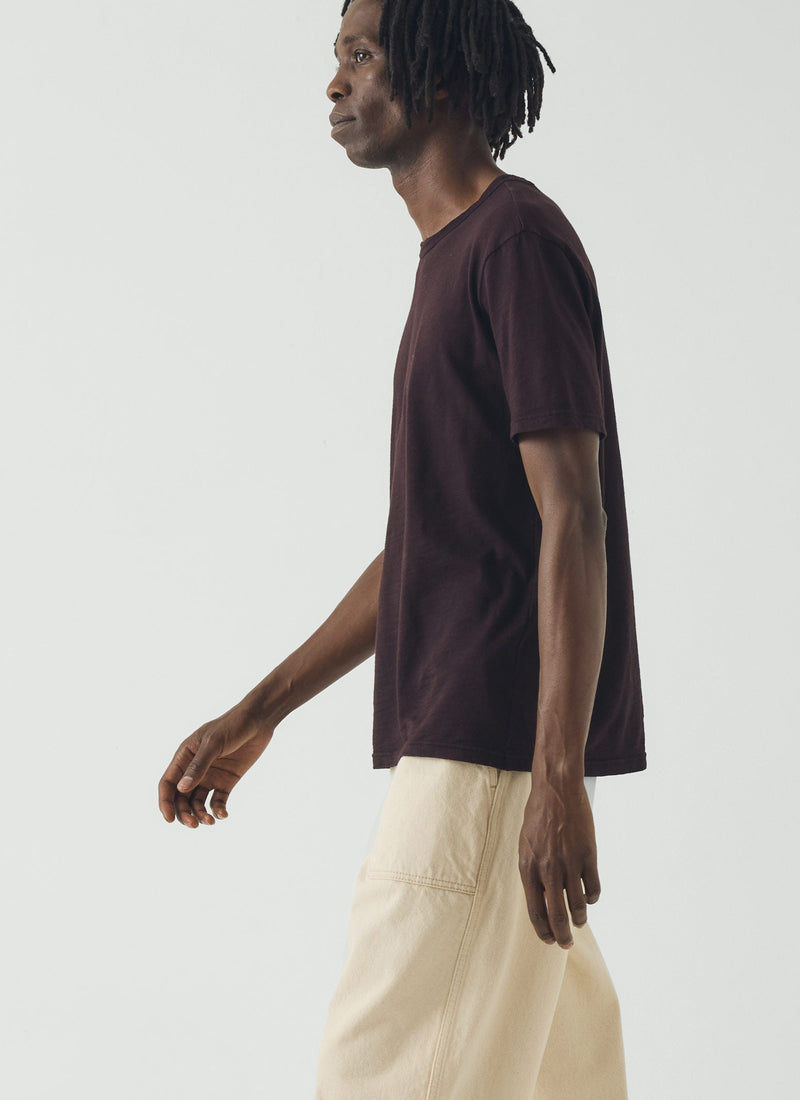 Theo Organic Cotton Short Sleeve Tee | Beetroot