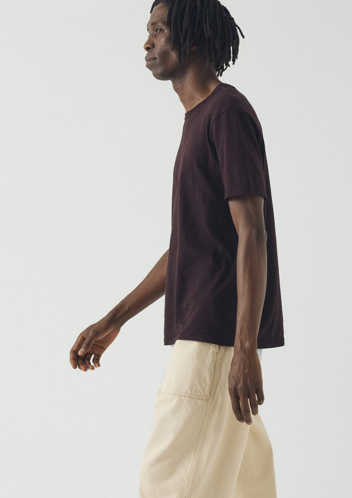 Theo Cotton Short Sleeve Tee | Beetroot