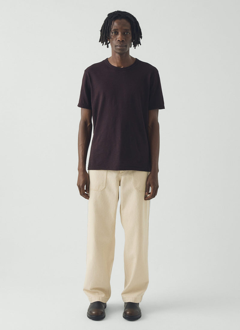Theo Organic Cotton Short Sleeve Tee | Beetroot
