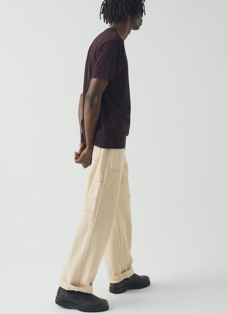Theo Organic Cotton Short Sleeve Tee | Beetroot