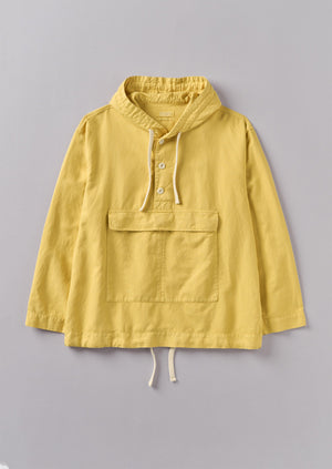 Cotton Linen Hooded Smock | Soft Yellow