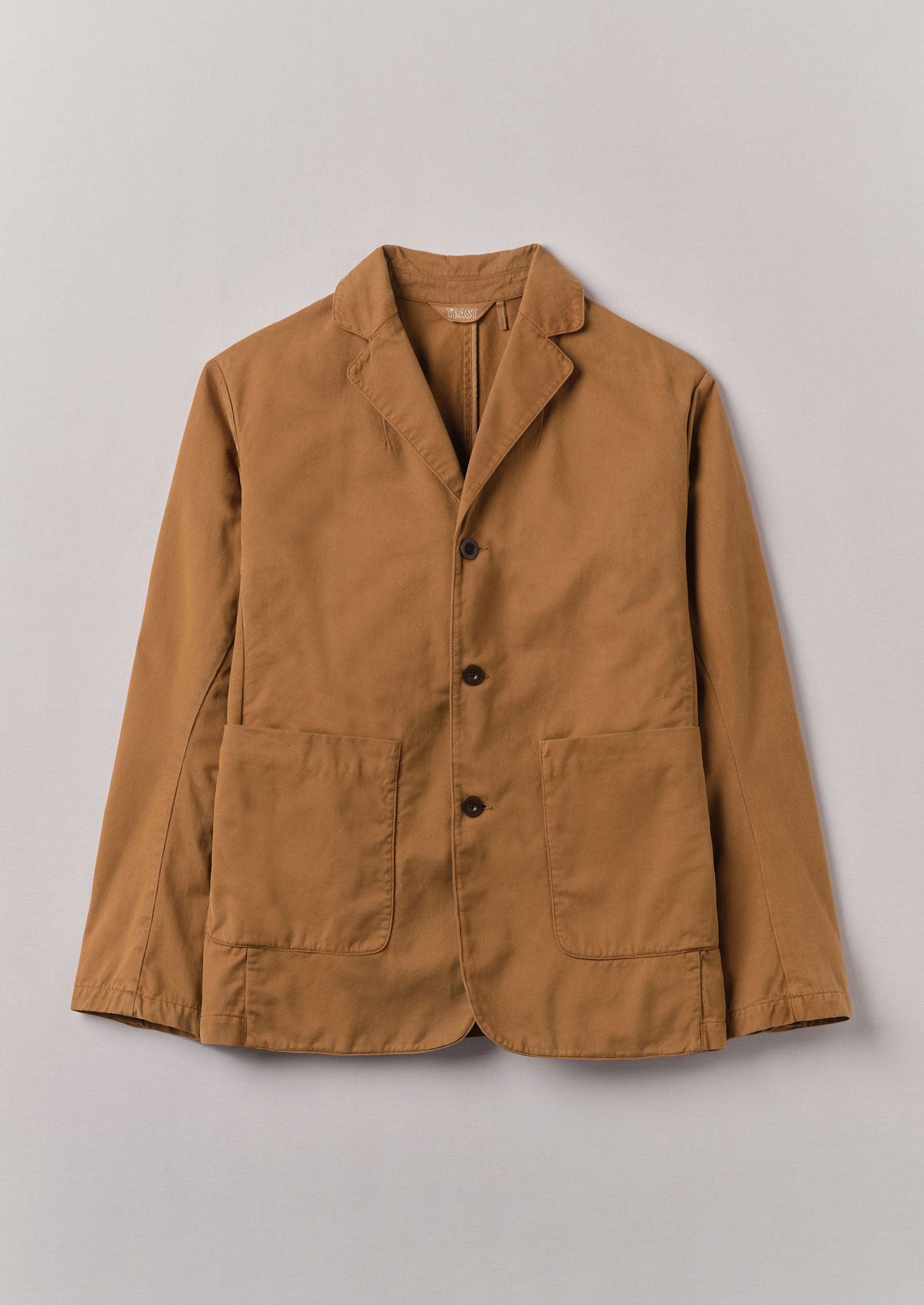 Garment Dyed Brushed Cotton Jacket | Sandstone