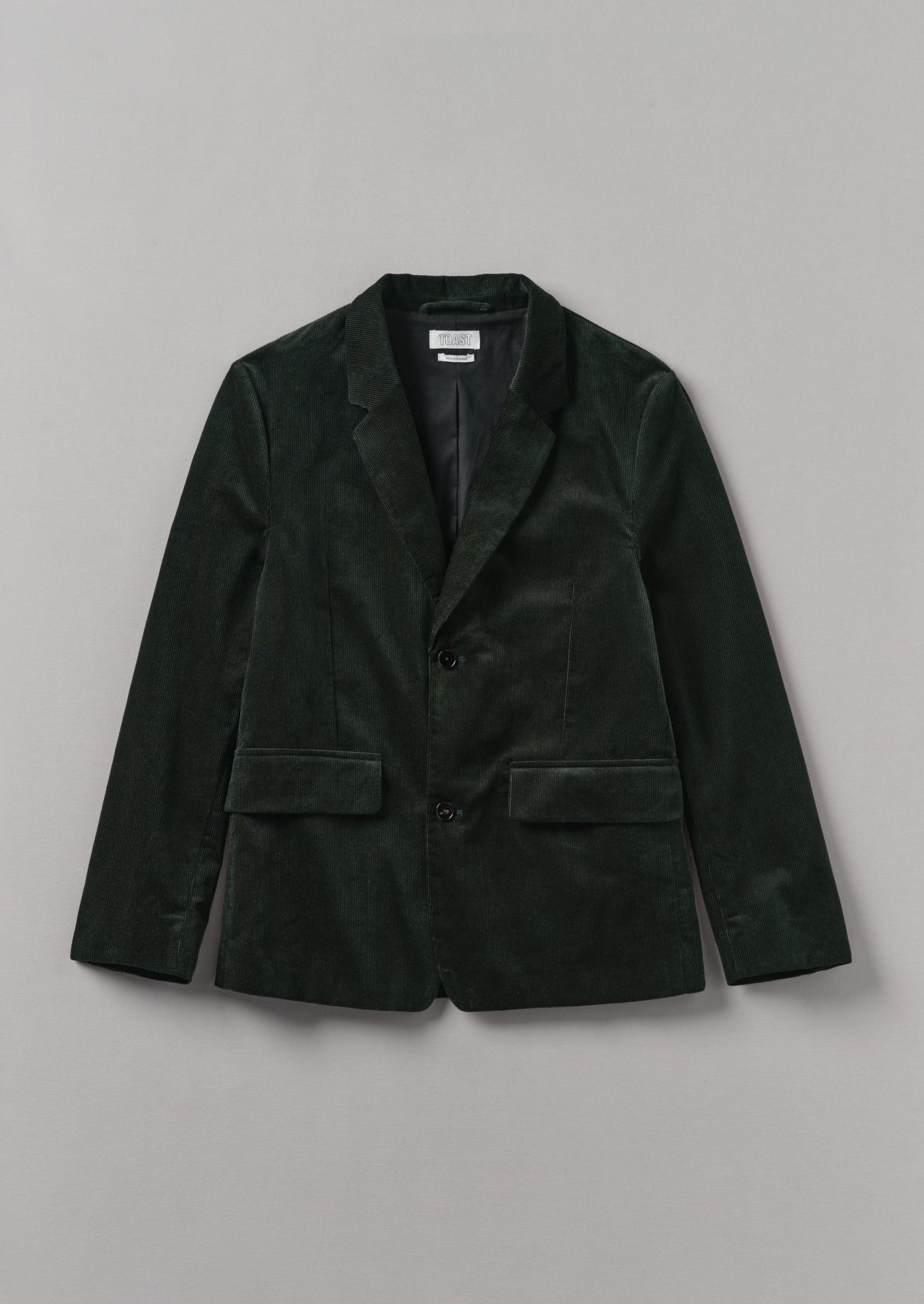 Easy Tailored Organic Cord Jacket | Mineral Green