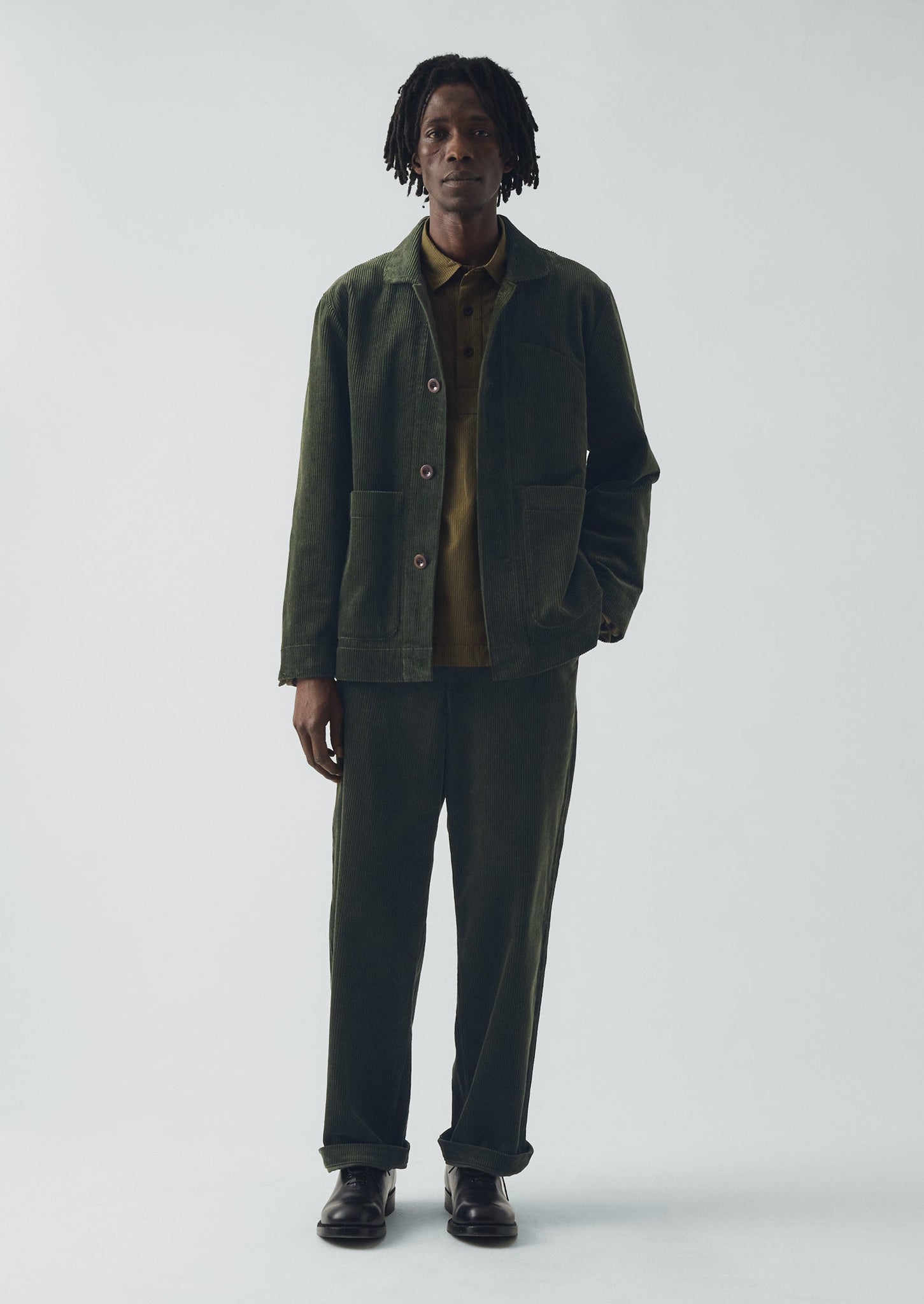 Organic Cord Chore Jacket | Pine