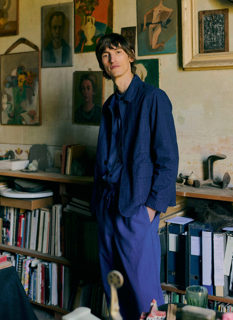 Unstructured Overdyed Chore Jacket | Delft