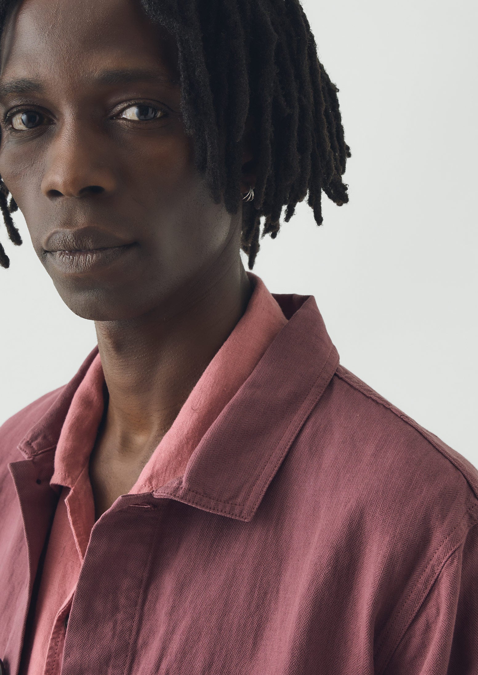 Arlo Garment Dyed Herringbone Jacket | Mauve | TOAST