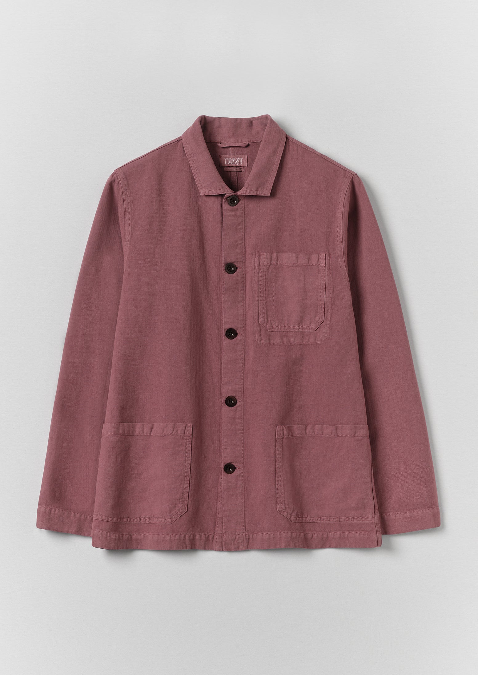 Arlo Garment Dyed Herringbone Jacket | Mauve | TOAST