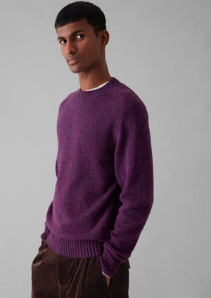 Wool Crew Neck Sweater | Amethyst