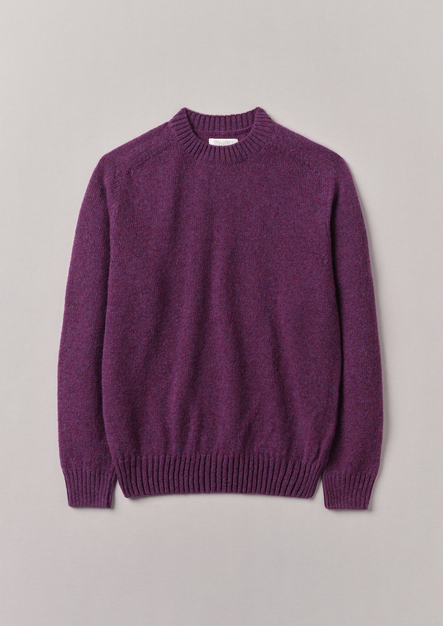 Wool Crew Neck Sweater | Amethyst