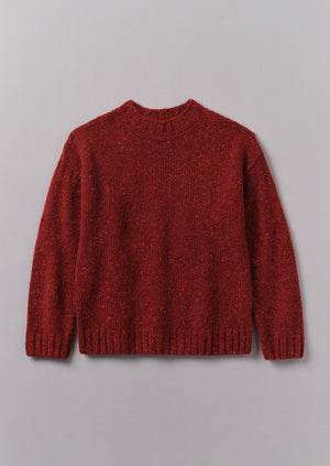 Finn Donegal Wool Sweater | Red Granite