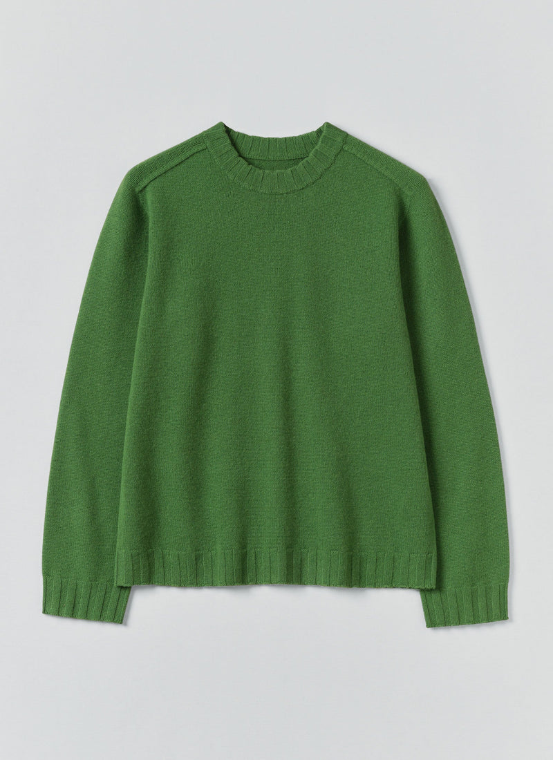 Wool Cashmere Sweater | Mineral Green