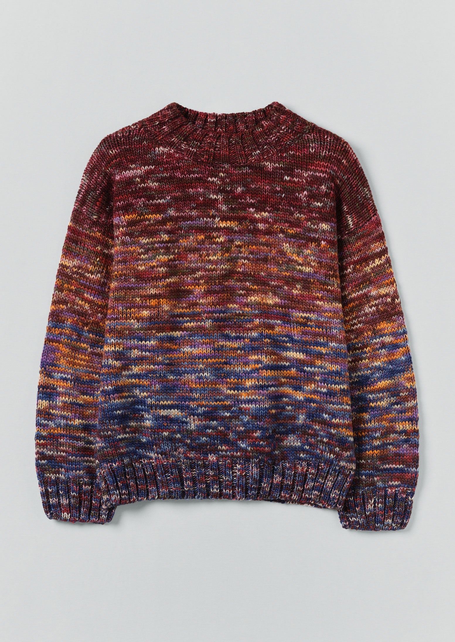 トップス MD75 Wool Long Sleeve Knit Hand Dyed Hand Dyed Textured Sweater | Plum Multi | TOAST
