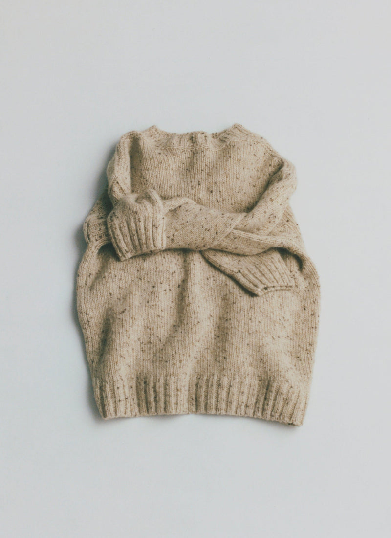 Finn Donegal Wool Sweater | Oatmeal