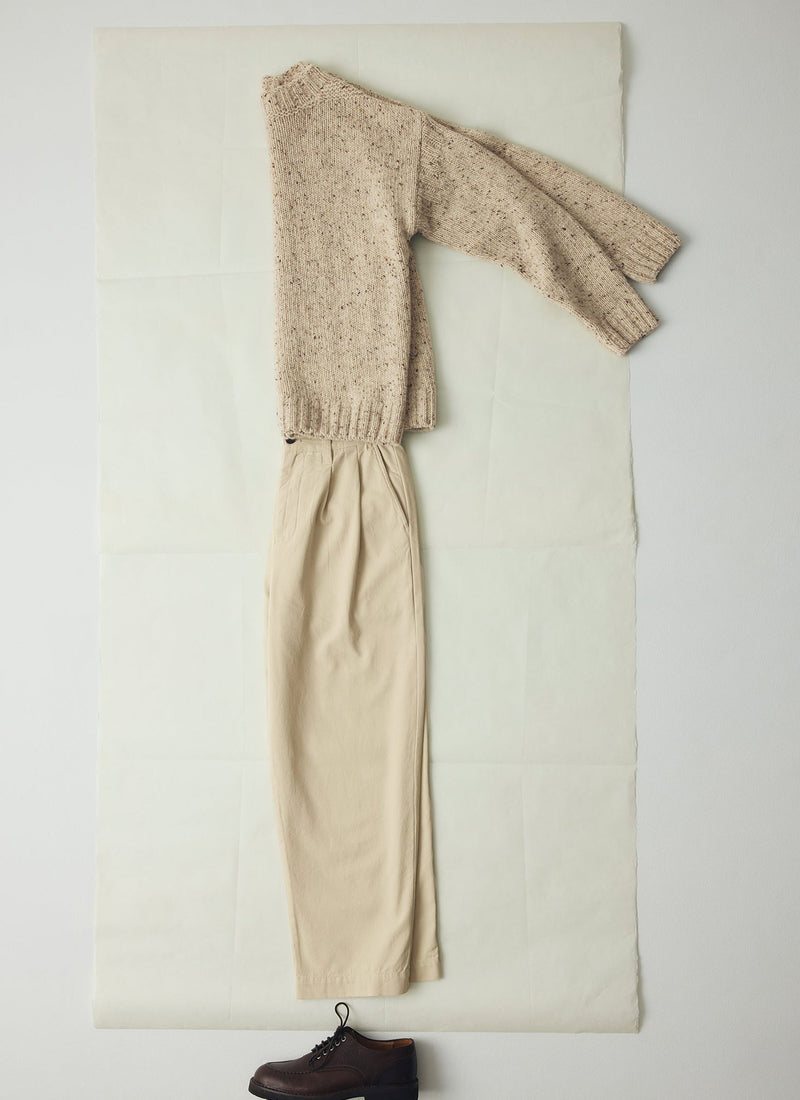 Finn Donegal Wool Sweater | Oatmeal