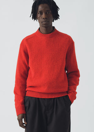 Crew Neck Wool Sweater | Cardinal Red | TOAST
