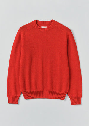 Crew Neck Wool Sweater | Cardinal Red | TOAST