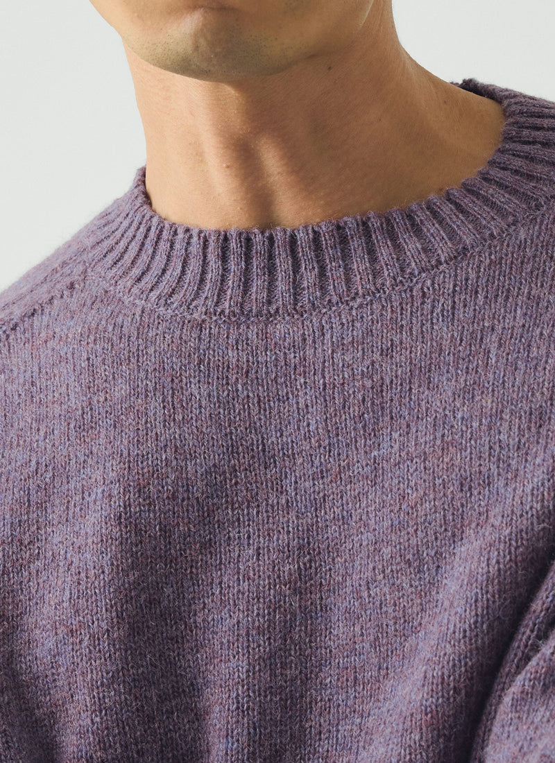 Crew Neck Wool Sweater | Wisteria
