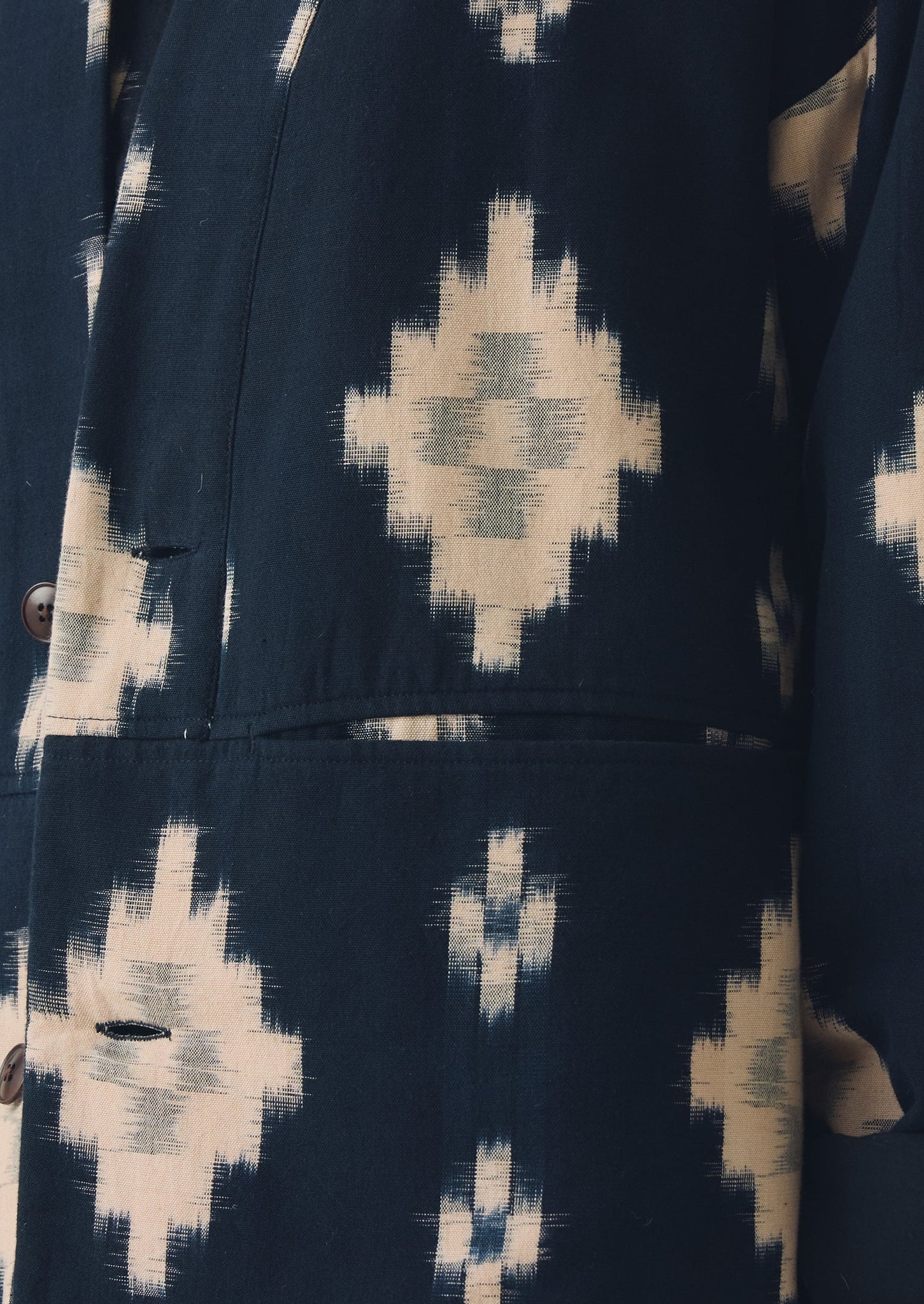 Fugue Ikat Padded Jacket | Midnight/Sand