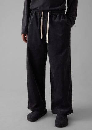 Soft Organic Cord Lounge Pants | Charcoal