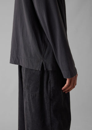 Soft Organic Cord Lounge Pants | Charcoal