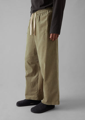 Soft Organic Cord Lounge Pants | Green Stone