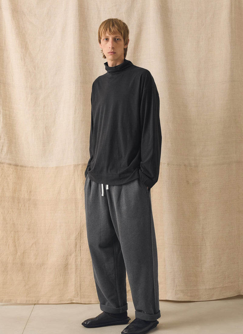 Brushed Cotton Hemp Lounge Pants | Charcoal