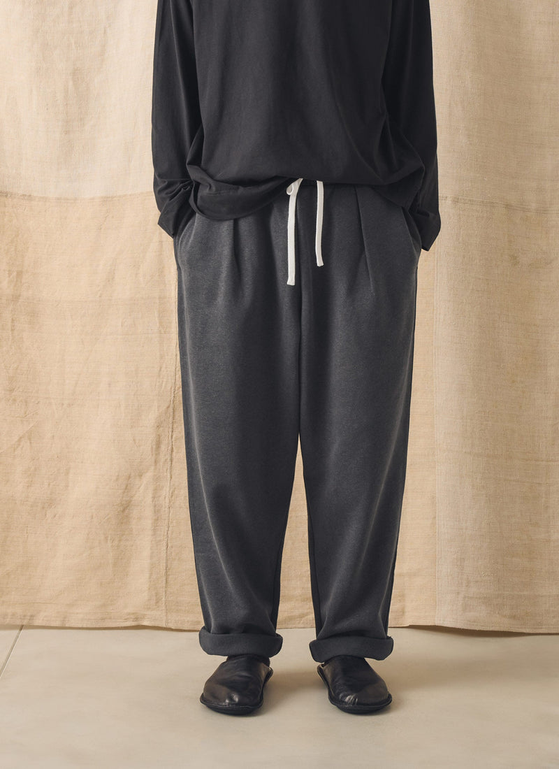 Brushed Cotton Hemp Lounge Pants | Charcoal