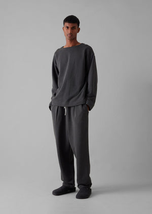 Brushed Cotton Hemp Lounge Pants | Charcoal