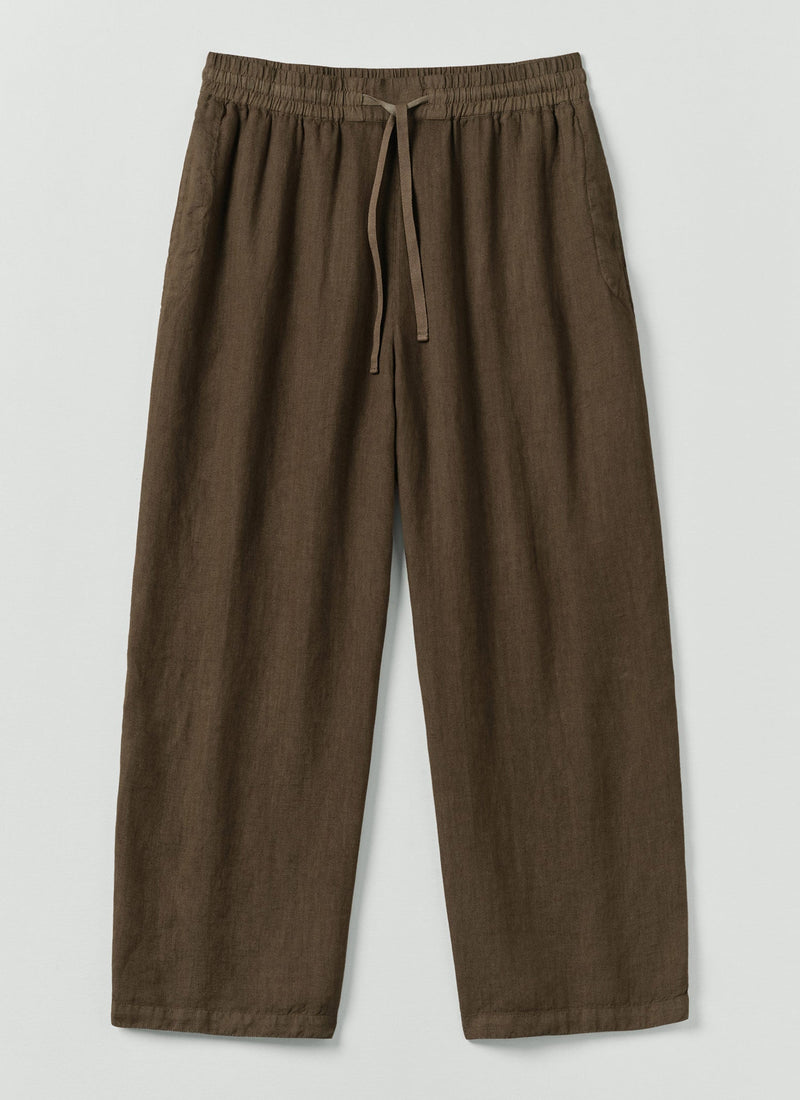 Garment Dyed Linen Drawstring Pants | Pear