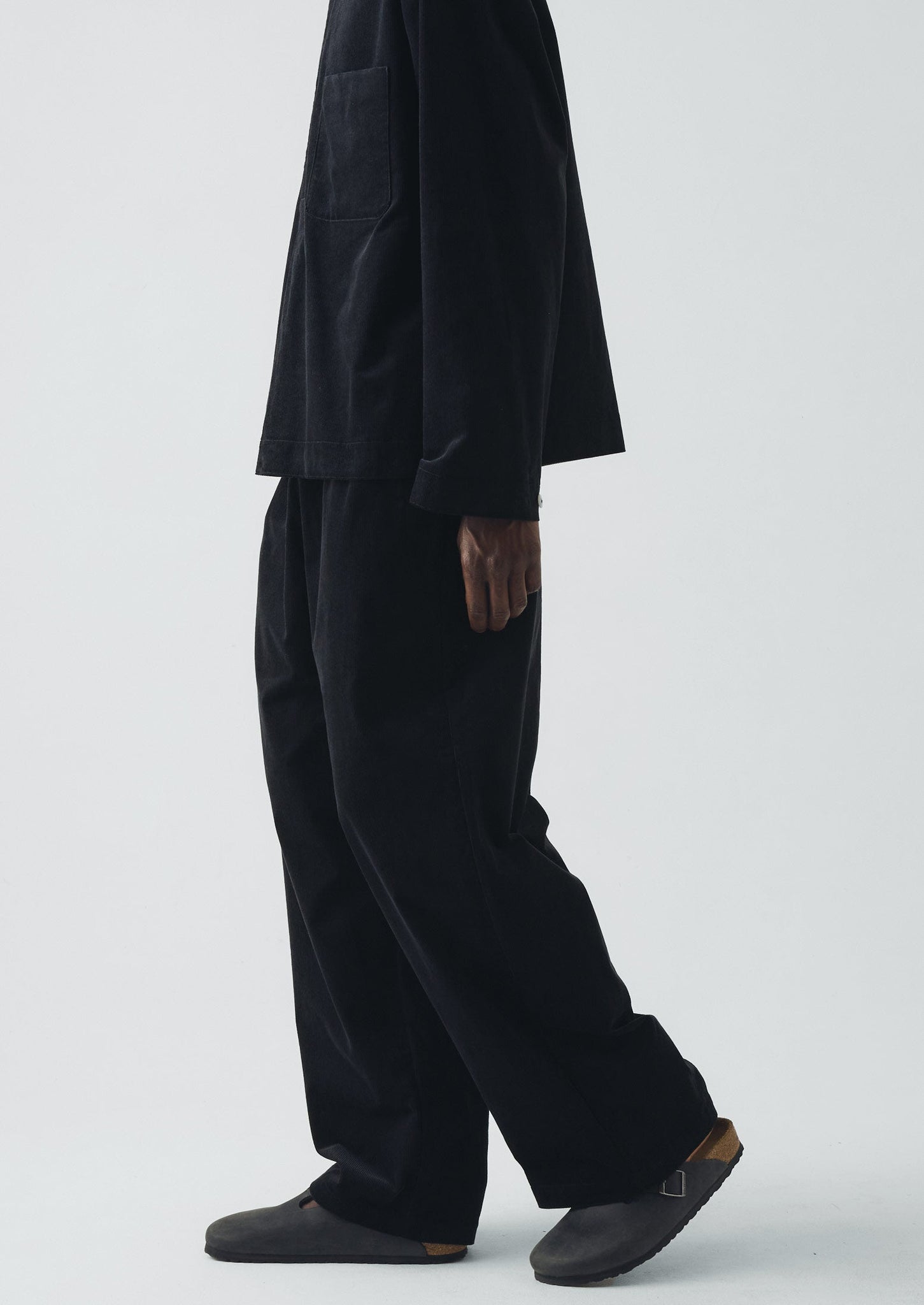 Organic Cord Lounge Pants | Midnight