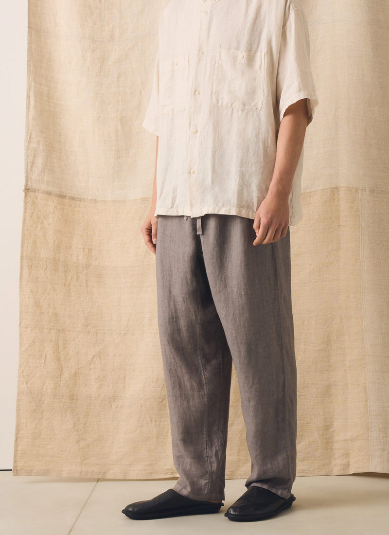 Alfie Garment Dyed Linen Pants | Iron