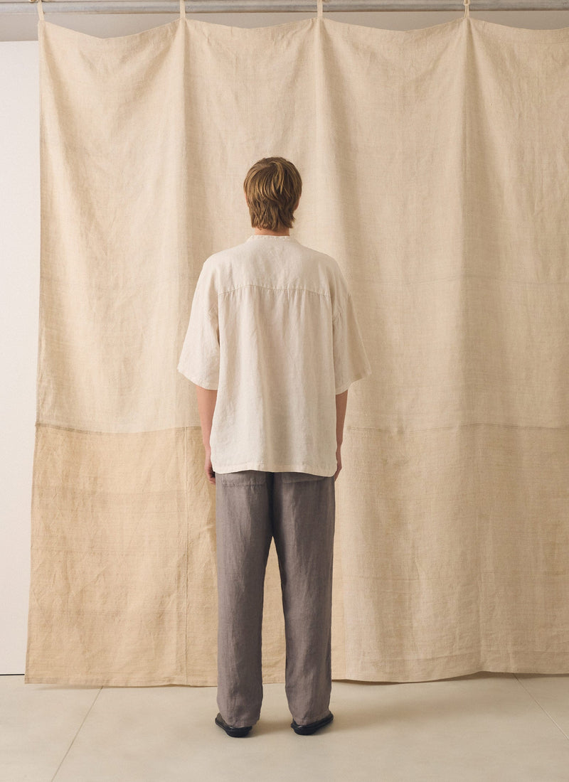 Alfie Garment Dyed Linen Pants | Iron