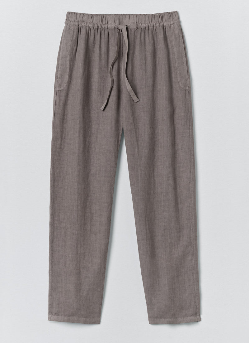 Alfie Garment Dyed Linen Pants | Iron