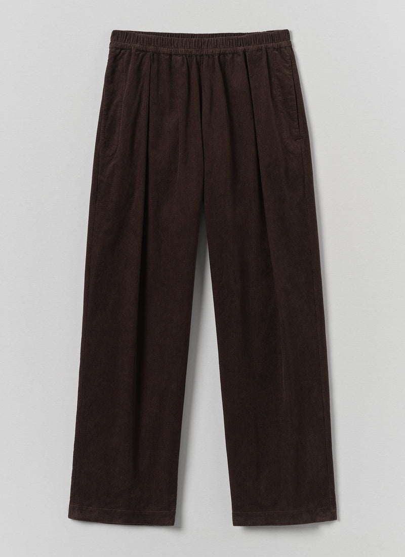 Organic Cord Lounge Pants | Bitter Chocolate